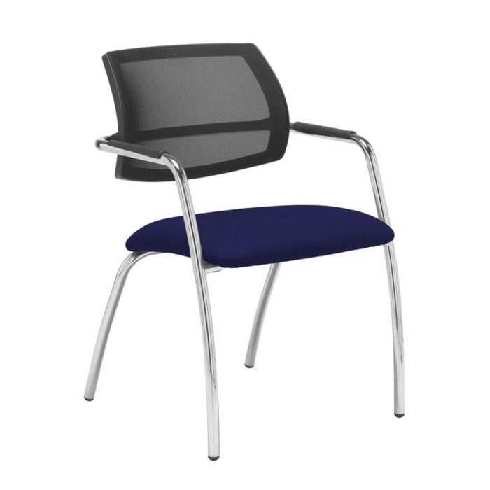 Dams Tuba 4 leg frame conference chair - Mesh Back-29052