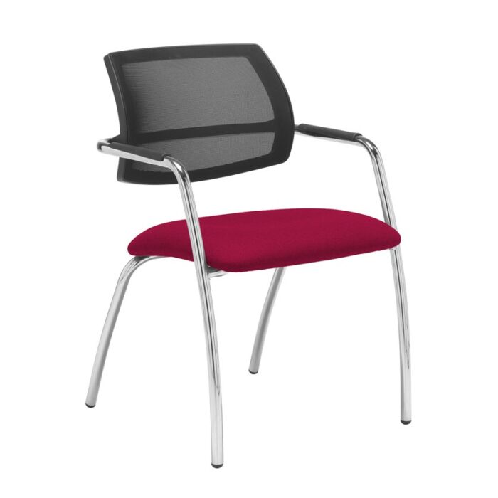 Dams Tuba 4 leg frame conference chair - Mesh Back-29055
