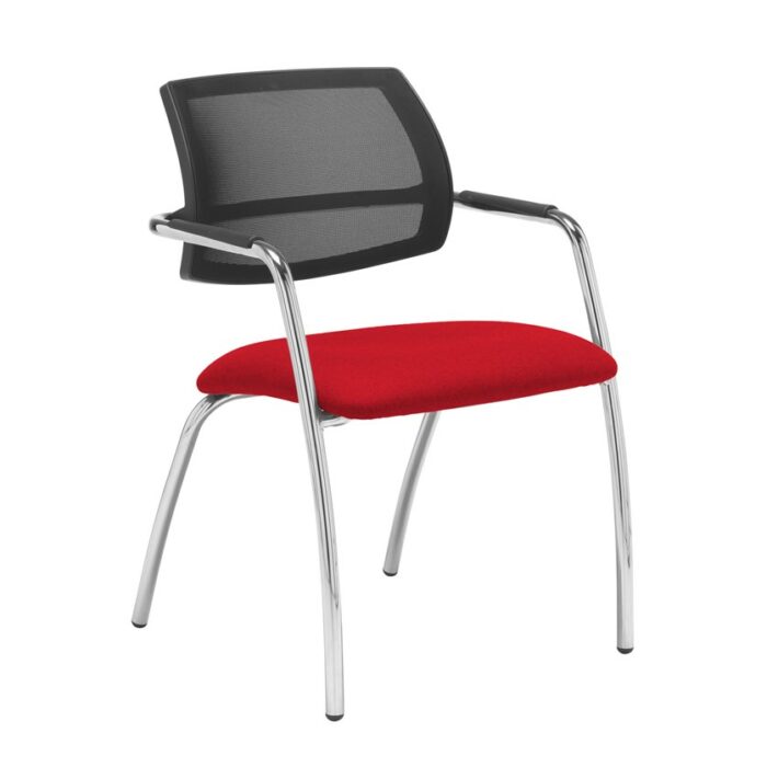 Dams Tuba 4 leg frame conference chair - Mesh Back-29059