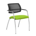 Dams Tuba 4 leg frame conference chair - Mesh Back-29066