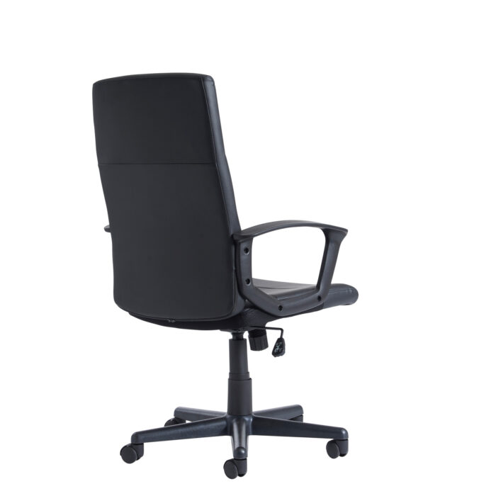 Dams Ascona high back managers chair - black faux leather-10586