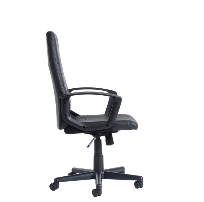 Dams Ascona high back managers chair - black faux leather-10585