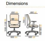 Dams Aurora high back mesh operators chair-9422