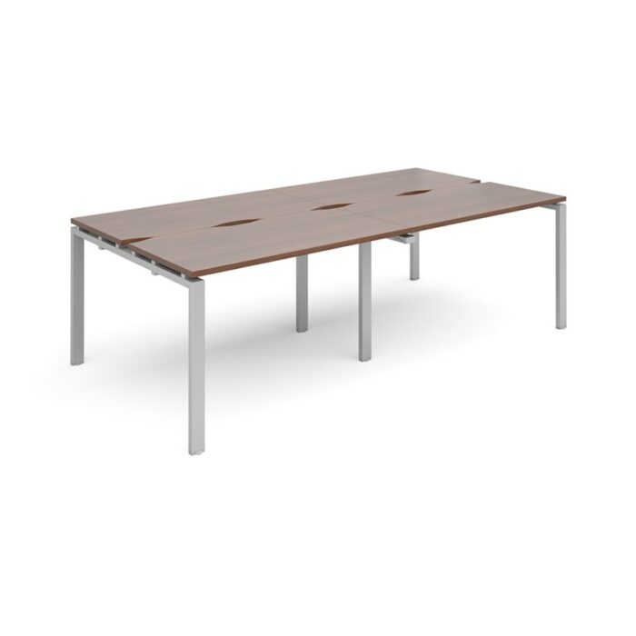 Dams Adapt II double back to back desks 2400mm x 1200mm-10037