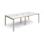 Dams Adapt II double back to back desks 2400mm x 1200mm-10039