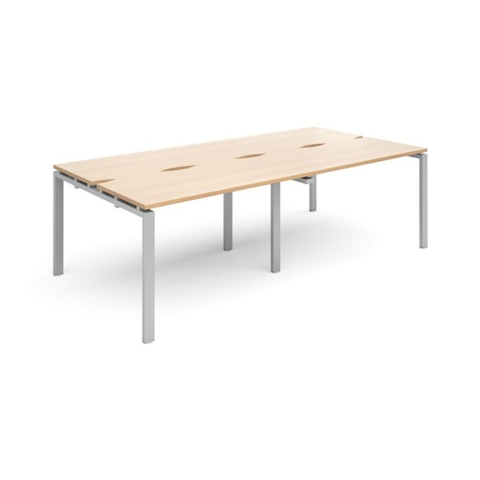 Dams Adapt II double back to back desks 2400mm x 1200mm-10044