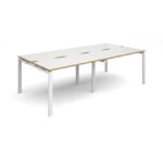 Dams Adapt II double back to back desks 2400mm x 1200mm-10043