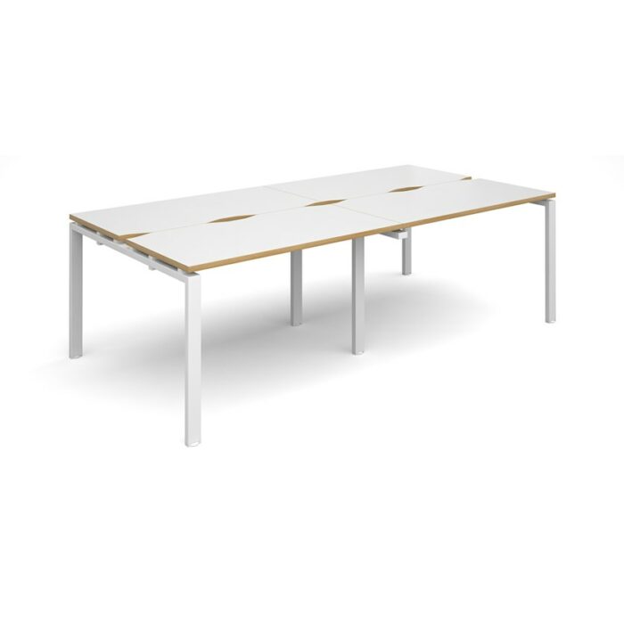 Dams Adapt II double back to back desks 2400mm x 1200mm-10043