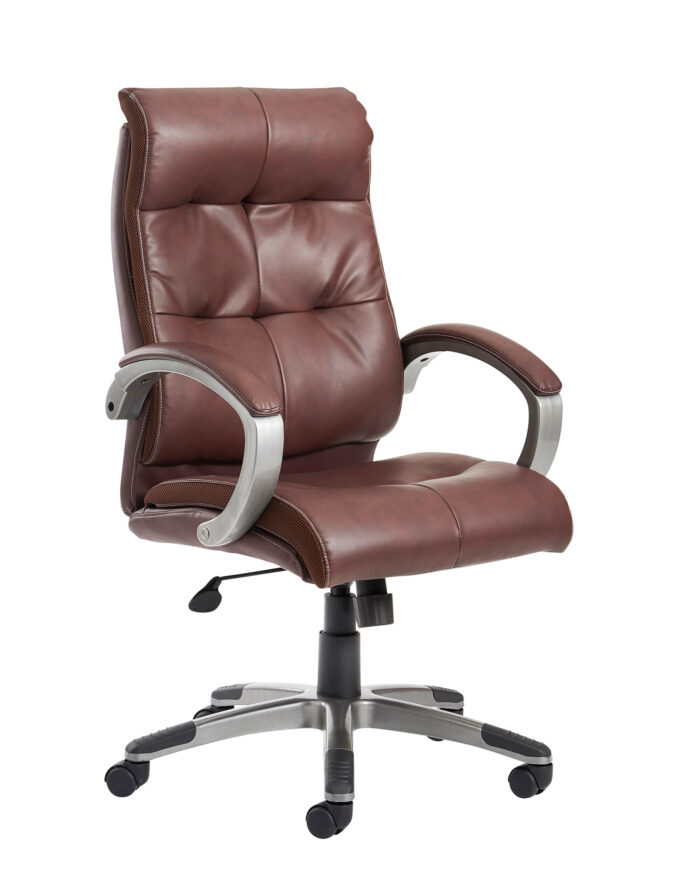Dams catania brown leather executive chair-0