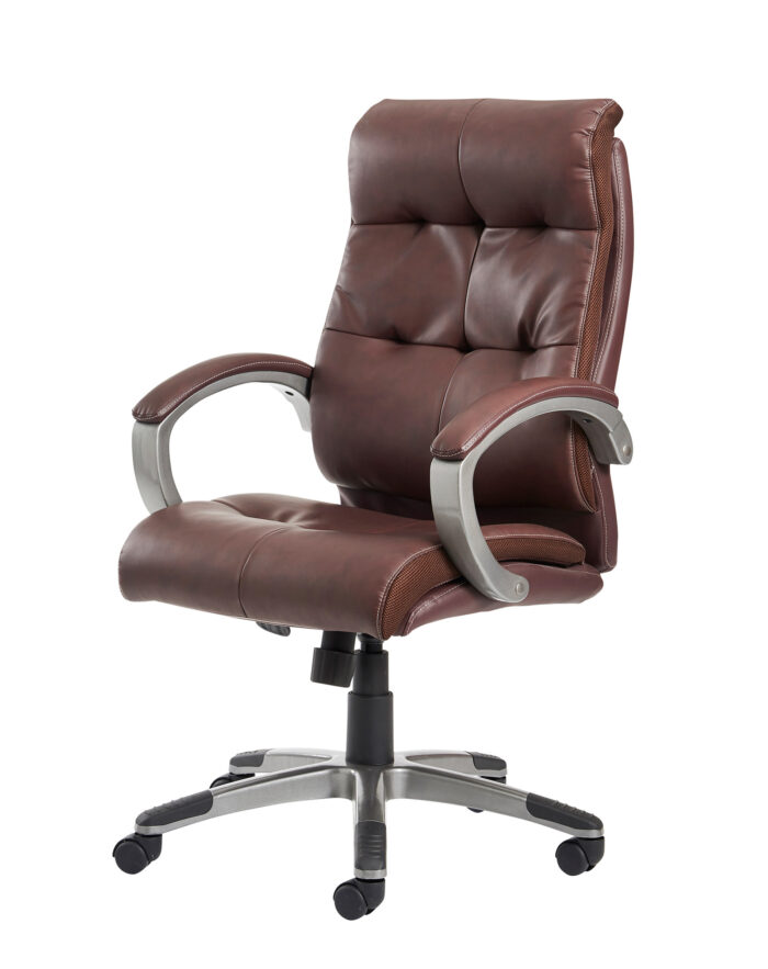 Dams catania brown leather executive chair-10557