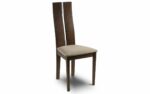 Julian Bowen Cayman Dining Chair Walnut Finish Beige Linen Seat-0