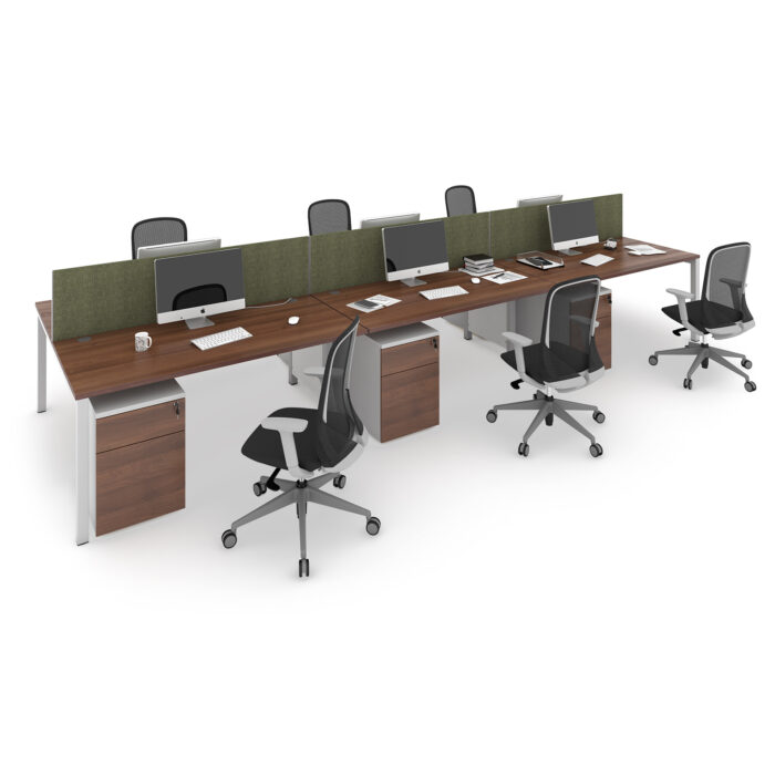 Dams Connex triple back to back desks -20609