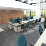 Dams Connex triple back to back desks -20610