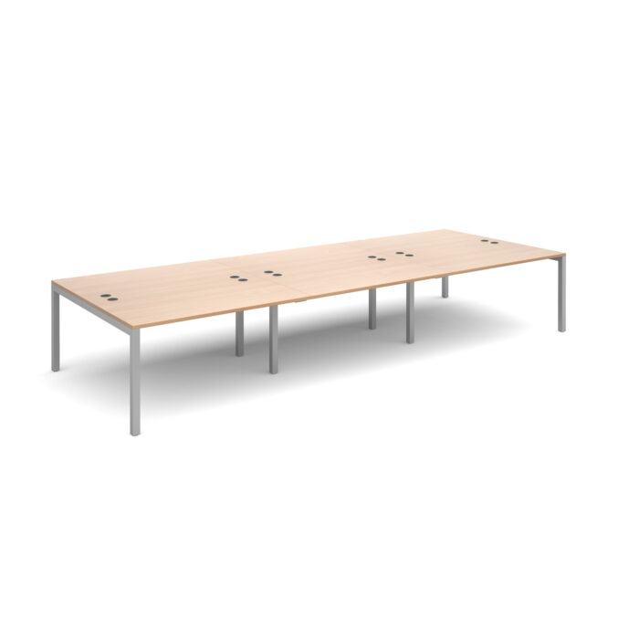 Dams Connex triple back to back desks -20607