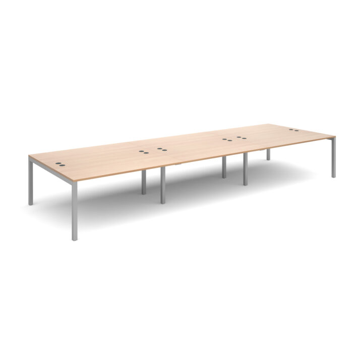 Dams Connex triple back to back desks -20608