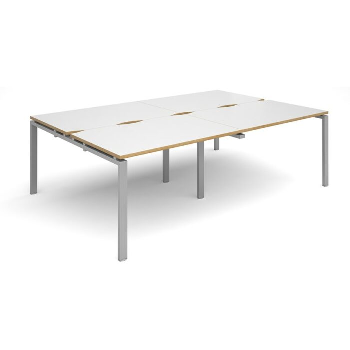 Dams Adapt II double back to back desks 2400mm x 1600mm-10074