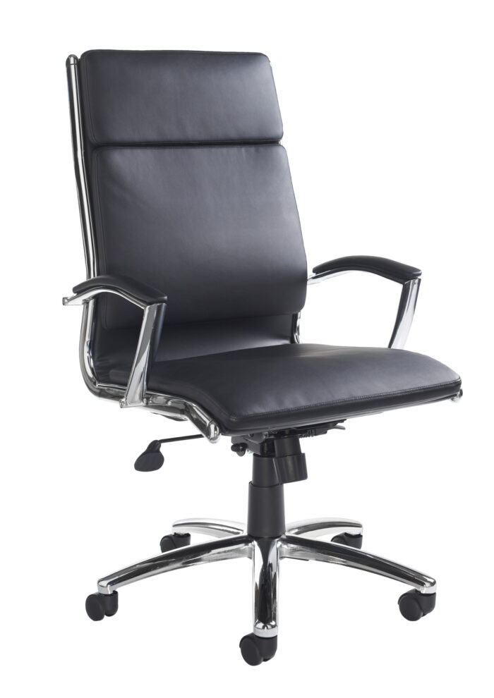 Dams Florence high back executive chair - black faux leather-0