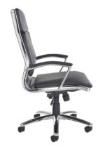 Dams Florence high back executive chair - black faux leather-10547