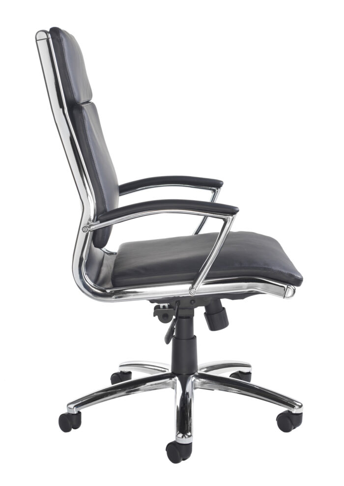 Dams Florence high back executive chair - black faux leather-10547