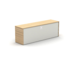 Mobili Move back to back Storage Pedestal with Through Cable Access-0
