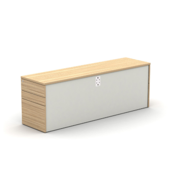 Mobili Move back to back Storage Pedestal with Through Cable Access-0