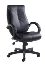 Dams Nantes high back managers chair - black faux leather-0