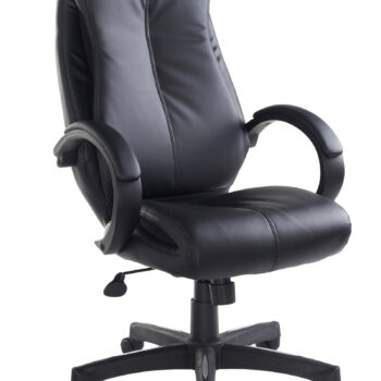 Dams Nantes high back managers chair - black faux leather-0