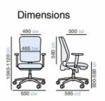 Dams Napier high back mesh chair with mesh seat-9426