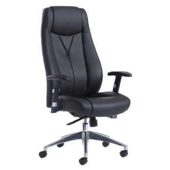 Dams Odessa high back executive chair - black faux leather-0