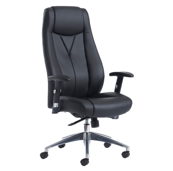 Dams Odessa high back executive chair - black faux leather-0