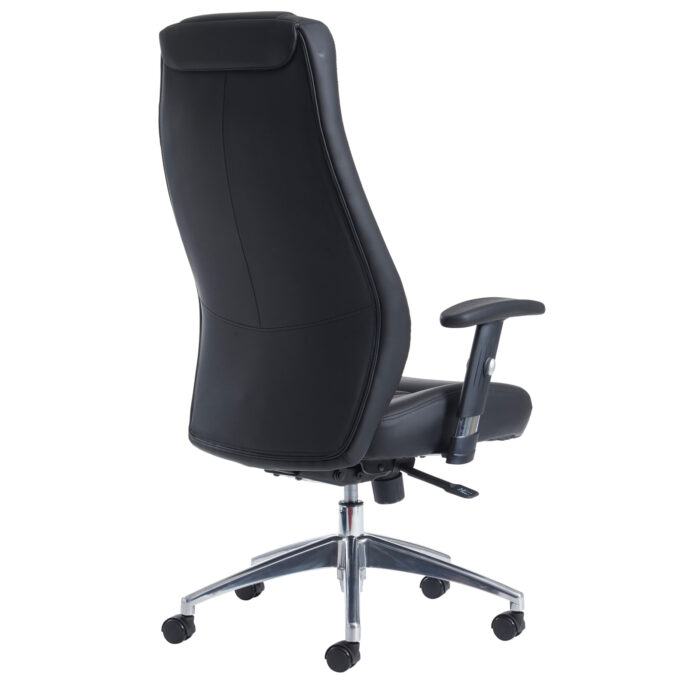 Dams Odessa high back executive chair - black faux leather-10553