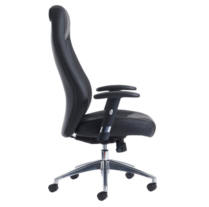 Dams Odessa high back executive chair - black faux leather-10551