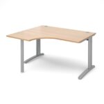 DAMS TR10 left hand ergonomic desk 1400mm-10785