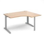 DAMS TR10 right hand ergonomic desk 1400mm-10794