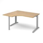 DAMS TR10 left hand ergonomic desk 1400mm-10781