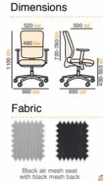 Dams Sandro mesh back executive chair-9427