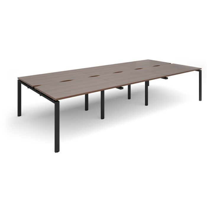 Dams Adapt II sliding top triple back to back desks 3600mm x 1600mm-10163