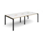 Dams Adapt II sliding top double back to back desks 2400mm x 1200mm-10086