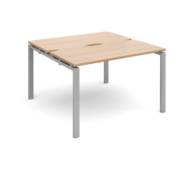 Dams Adapt II sliding top back to back desks 1200mm x 1200mm-10017