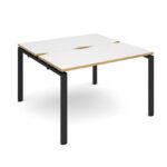 Dams Adapt II sliding top back to back desks 1200mm x 1200mm-10016