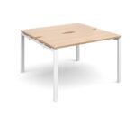 Dams Adapt II sliding top back to back desks 1200mm x 1200mm-10021