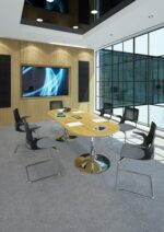 Dams Solus designer cantilever meeting chair-9474