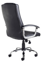 Dams Somerset high back managers chair - black leather faced-10574