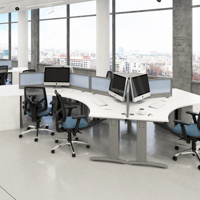 Dams TR10 straight desk 600mm Depth-20640