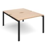 Dams Adapt II sliding top back to back desks 1200mm x 1600mm-10031