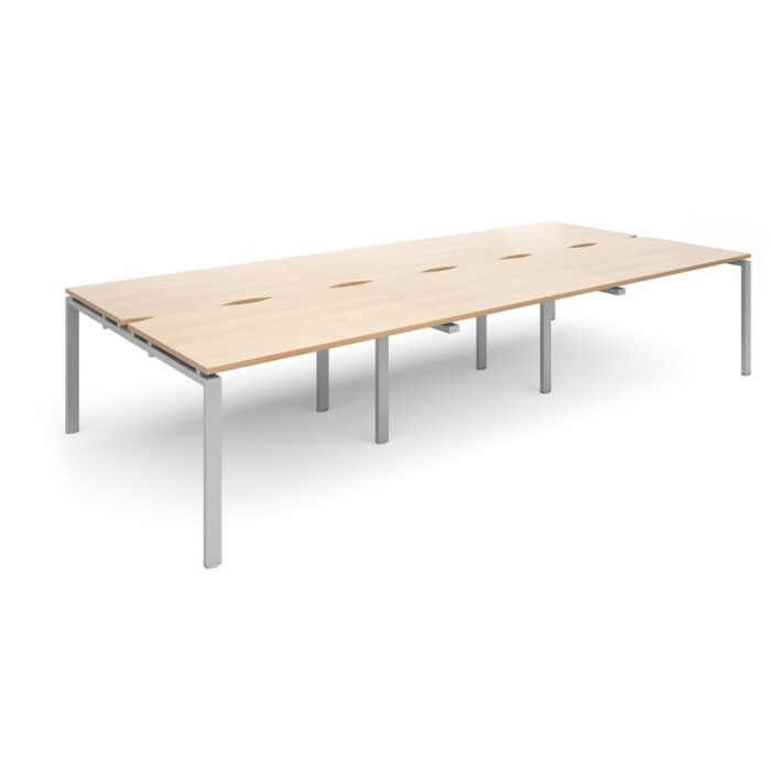 Dams Adapt II triple back to back desks 3600mm x 1600mm-10144