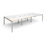 Dams Adapt II sliding top triple back to back desks 3600mm x 1600mm-10164