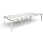 Dams Adapt II sliding top triple back to back desks 3600mm x 1600mm-10171