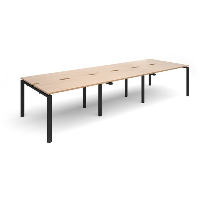 Dams Adapt II triple back to back desks 3600mm x 1200mm-0
