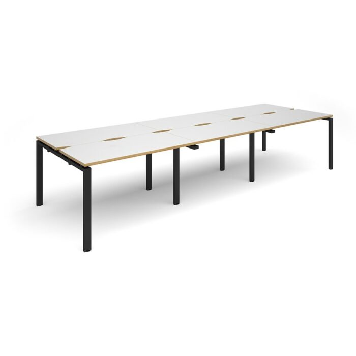 Dams Adapt II triple back to back desks 3600mm x 1200mm-10132